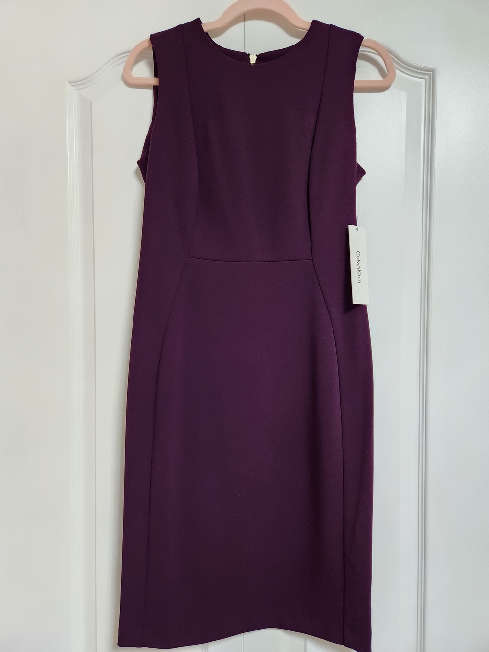 Calvin Klein Deep Plum Sheath Dress
